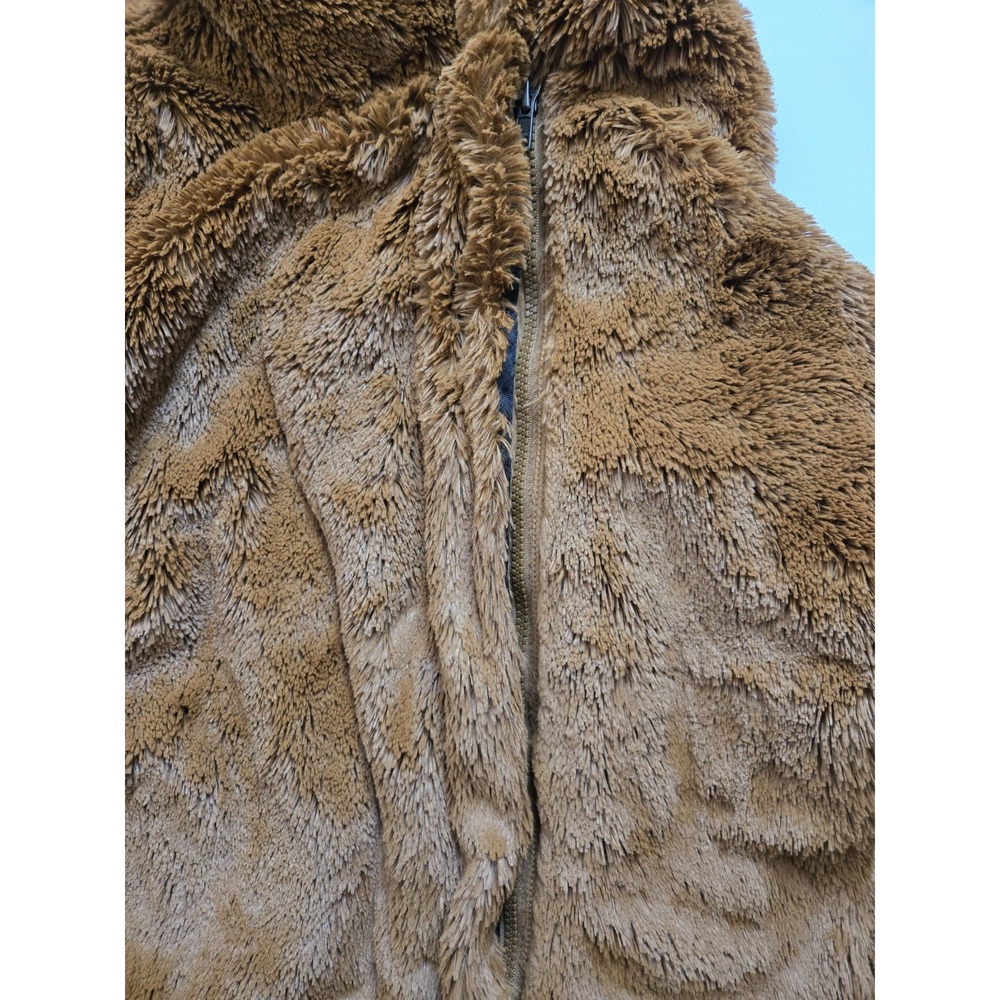 Patagonia Pelage Ladies‎ Jacket Bear Brown XS Pockets Zipper Snap Button Collar - Picture 9 of 15